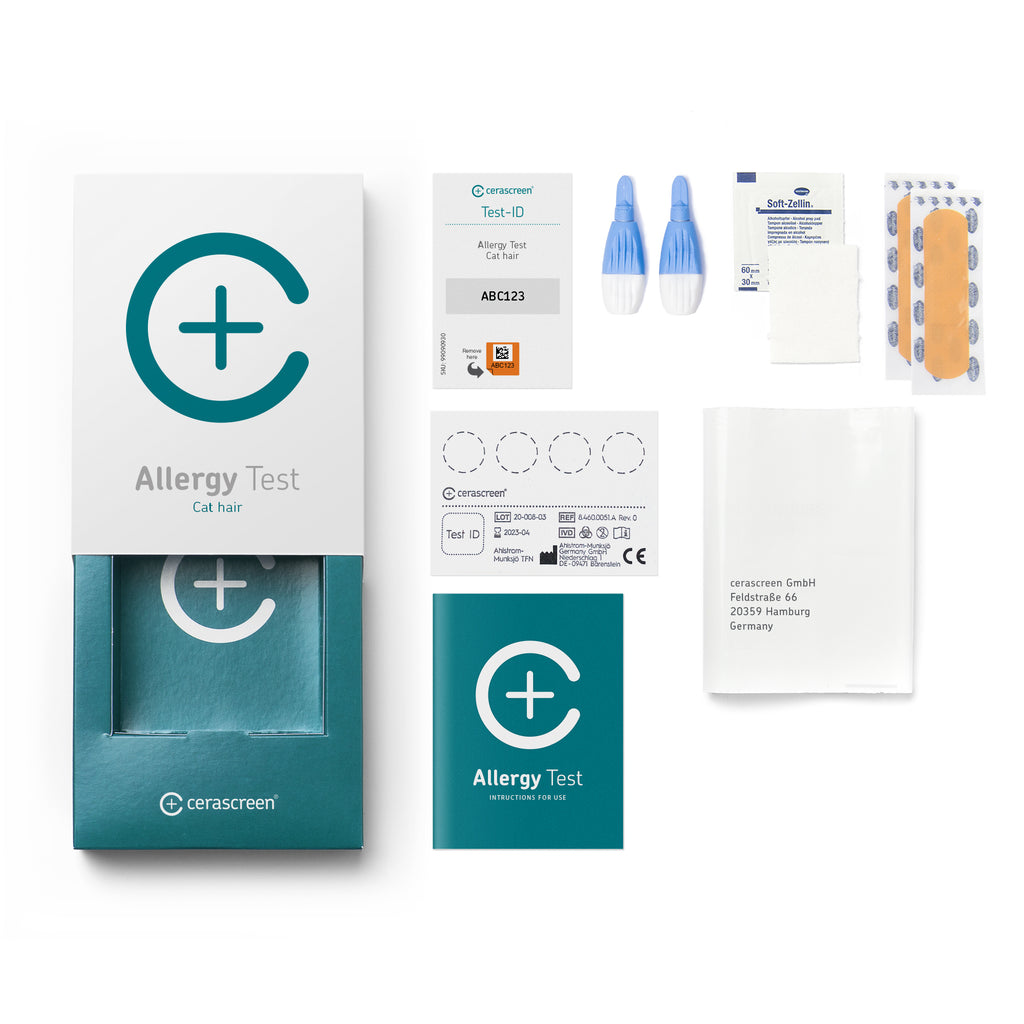 Cat Allergy Test IgE Antibody Blood Test Kit cerascreen