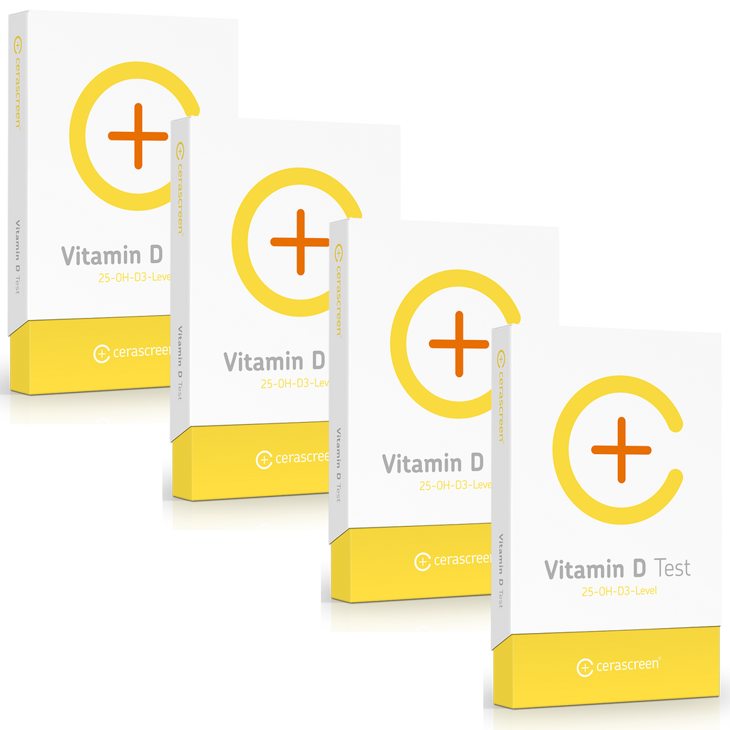 Vitamin D Test 4 Pack: Check Vitamin D Levels | cerascreen